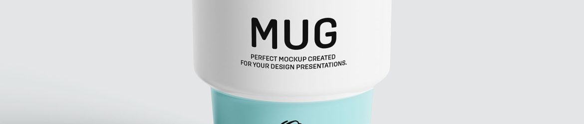 Retro mug mockup