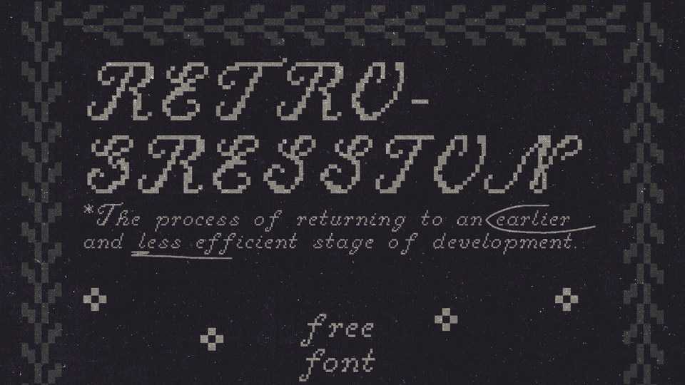 Retrogression Font › Fontesk