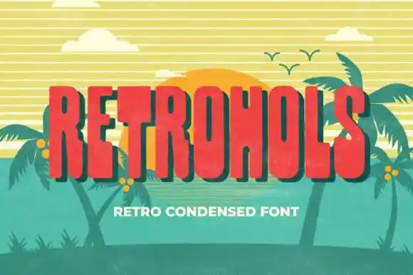 Retrohols Display Font