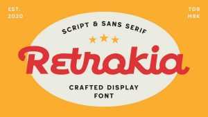 Retrokia Script Font › Fontesk