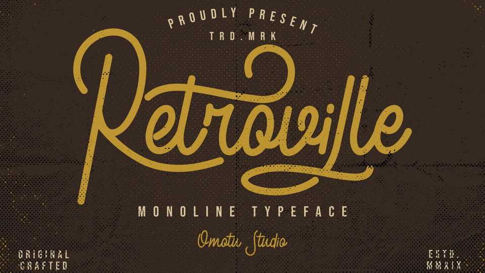 Retroville Monoline Font › Fontesk