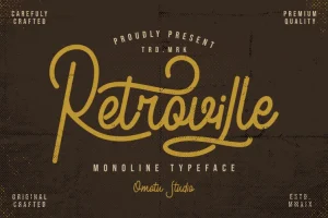 Retroville Script Font