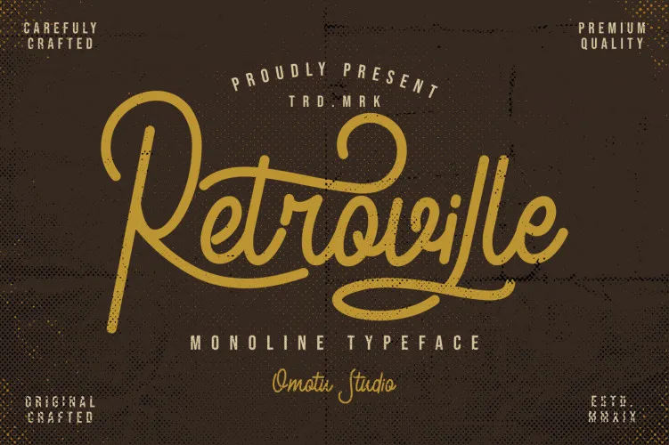 Retroville Script Font