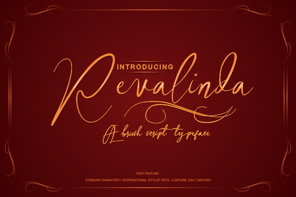 Revalinda Brush Stylist font