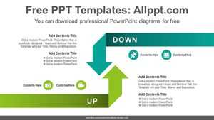 Reverse Crossing Arrows PowerPoint Diagram