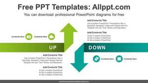 Reverse Crossing Arrows PPT Diagram