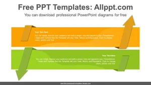 Reverse-facing arrow banner PowerPoint Diagram Template