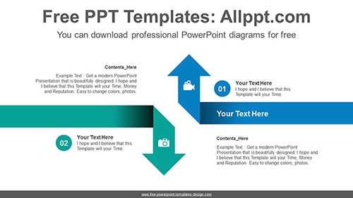 Reverse-facing arrow PowerPoint Diagram Template
