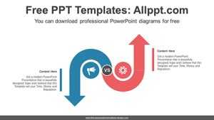 Reverse-Facing Arrows PowerPoint Diagram