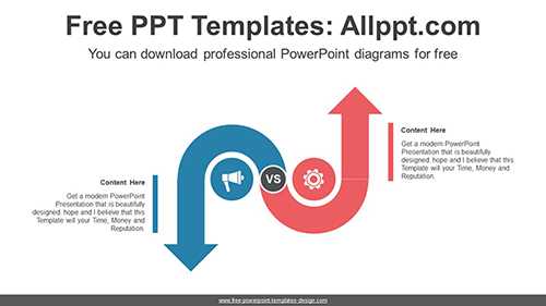 Reverse-Facing Arrows PowerPoint Diagram