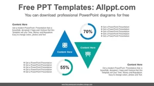 Reverse-facing triangle PowerPoint Diagram Template
