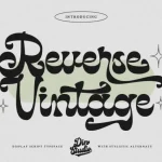Reverse Vintage Font