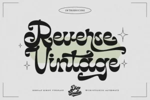 Reverse Vintage Font