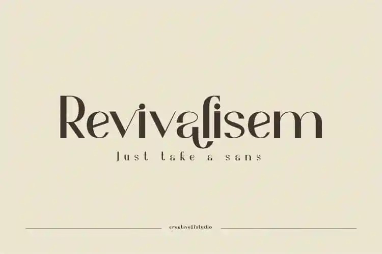 Revivalisem Sans Serif Font