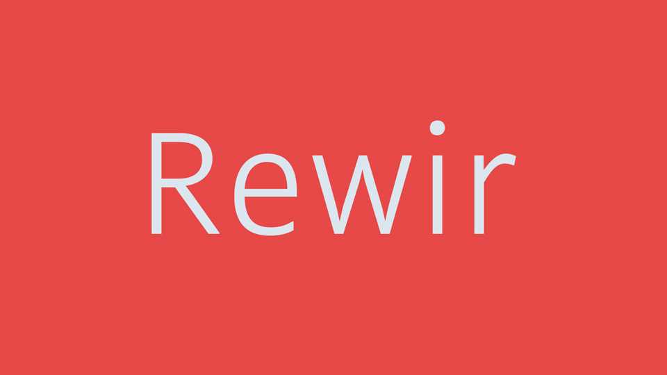 Rewir Font › Fontesk