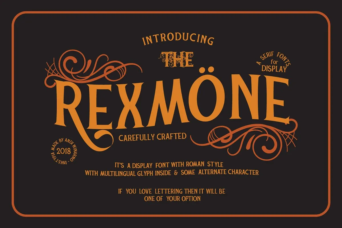 REXMONE Typeface