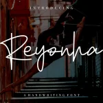 Reyonha Handwriting Font