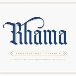 Rhama Typeface - Fonte Grátis Rhama Typeface