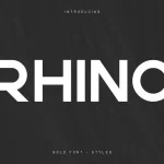 Rhino Bold Font + Styles - Fonte Grátis Rhino Bold Font + Styles