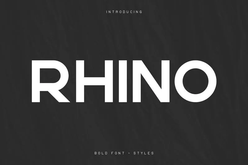 Rhino Bold Font + Styles