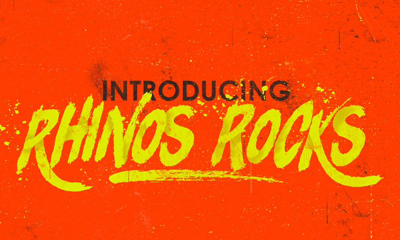 Rhinos Focks Brush Font