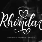 Rhonda Calligraphy Font