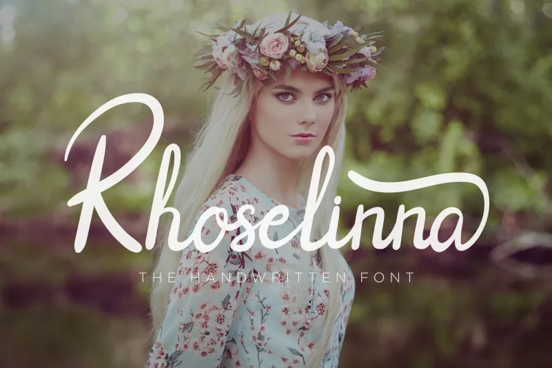 Rhoselinna Handwritten Font