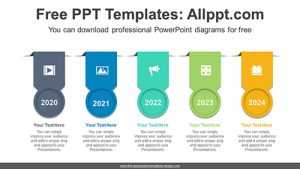 Ribbon-Style Medals PowerPoint Diagram
