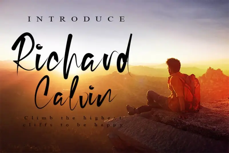 Richard Calvin Script Font
