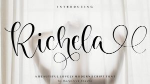 Richela Script Font › Fontesk