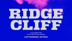 Ridge Cliff Font › Fontesk