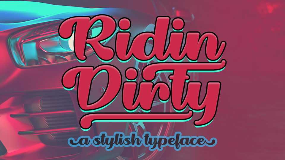 Ridin Dirty Font › Fontesk