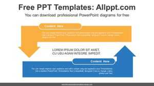 Right-Angle Arrow Banner PowerPoint Diagram