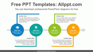 Right angle stick PowerPoint Diagram Template