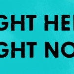 Right here, right now Font