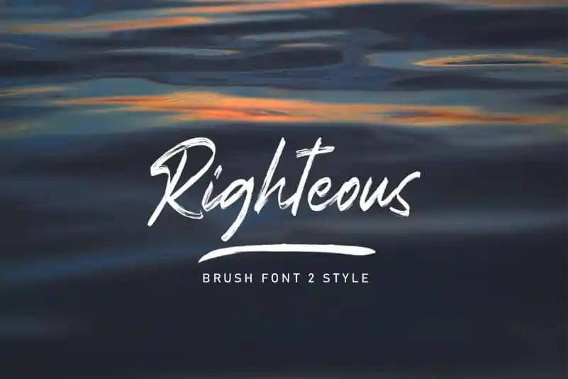 Righteous Brush Font