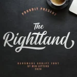Rightland Bold Script Font