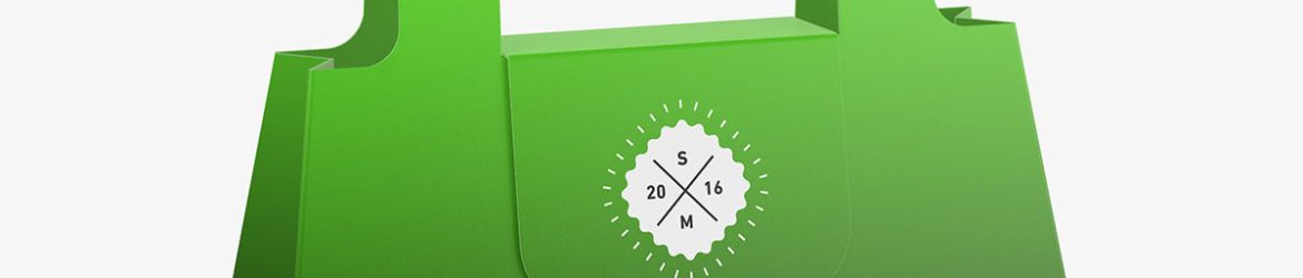 Rigid shopper box mockup Rigid shopper box mockup