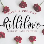 Rillilove Calligraphy Font