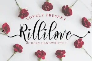 Rillilove Calligraphy Font