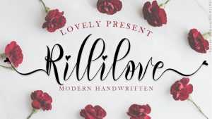 Rillilove Script Font › Fontesk