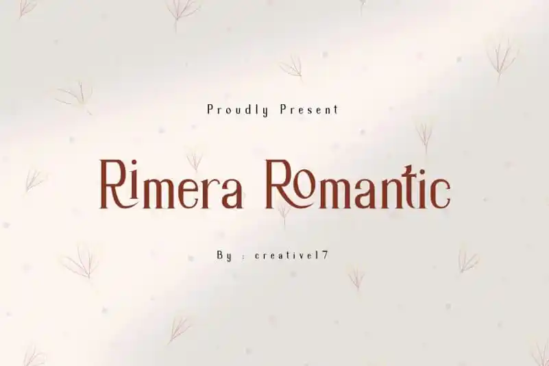 Rimera Romantic Serif Font