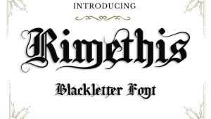Rimethis Font › Fontesk