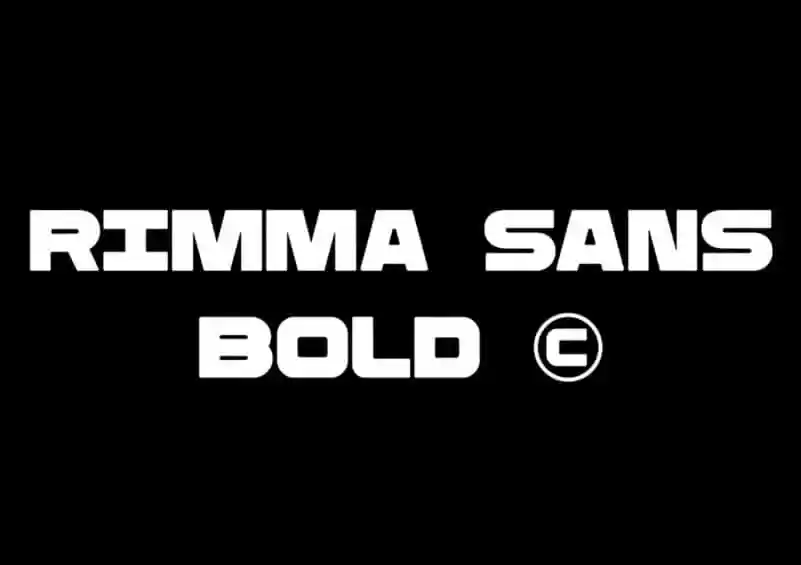 Rimma Bold Sans Serif Font