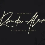 Rindu Alam Signature Font