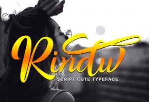 Rindu Calligraphy Typeface