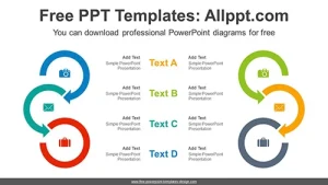 Ring Arrows Flow Compare PPT Diagram