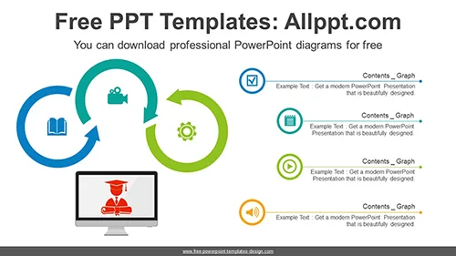 Ring Arrows Process PowerPoint Diagram