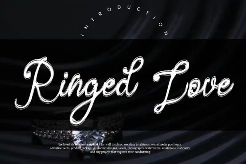 Ringed Love Handwritten Font