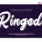 Ringed Script Font